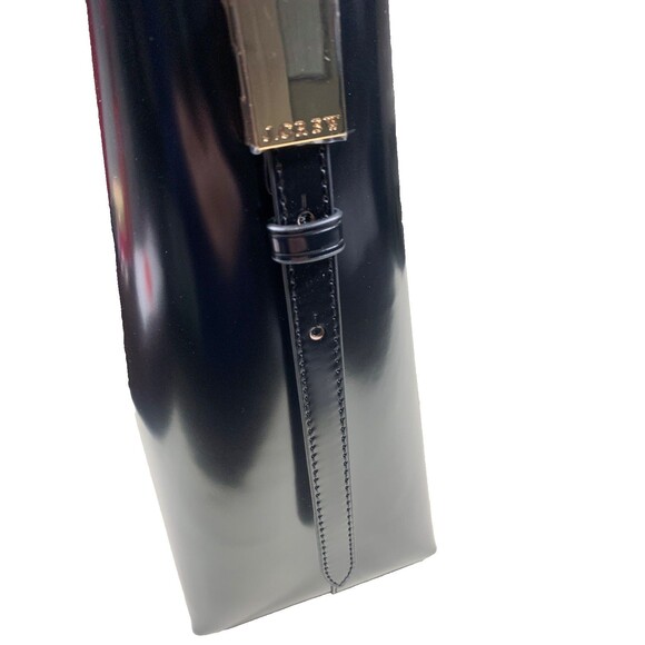 J. Crew Edie Bucket Bag Black Italian Patent Leather Dustbag Inc NWT - Picture 10 of 14